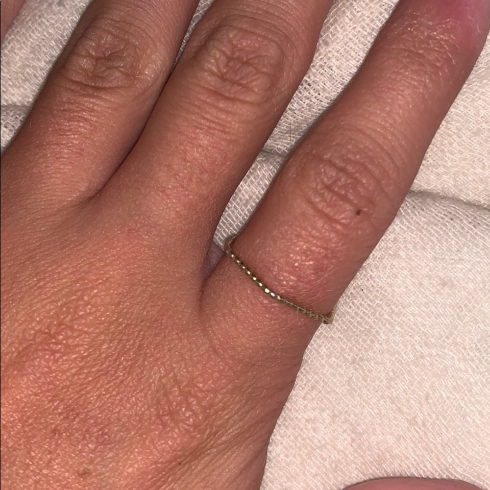 gold octagon ring